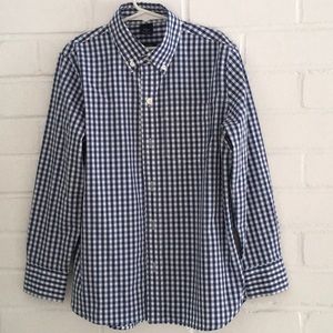 Classic Boys Gap Button-Down Checkered Shirt Size M